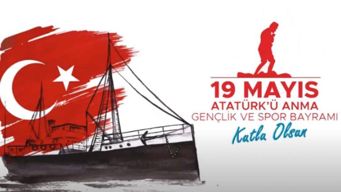 19 MAYIS ATATÜRK'Ü ANMA GENÇLİK VE SPOR BAYRAMI KAPSAMINDA OKULUMUZA ÖDÜL